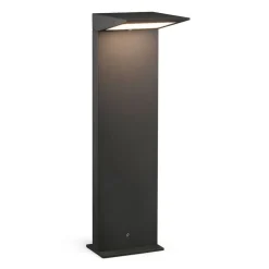 LED-solcellevejbelysning Soleil, antracit, metal, IP54, sensor