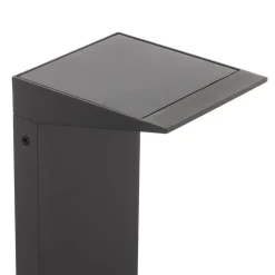 LED-solcellevejbelysning Soleil, antracit, metal, IP54, sensor