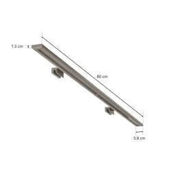 LED-spejlbelysning Espelho 80 cm aluminium 4.000 K
