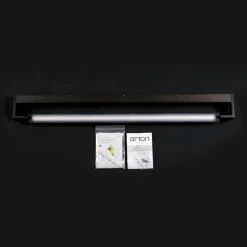 LED-spejlbelysning Marilyn i sort, bredde 90 cm