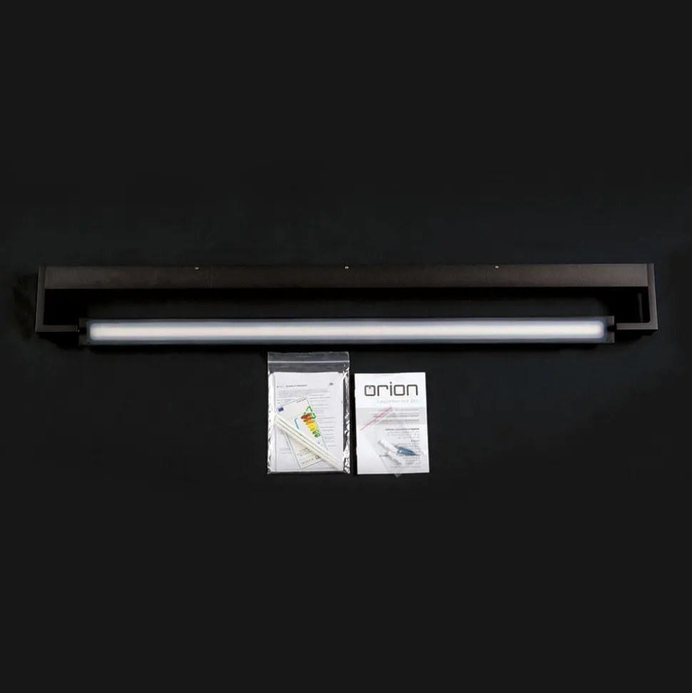 LED-spejlbelysning Marilyn i sort, bredde 90 cm