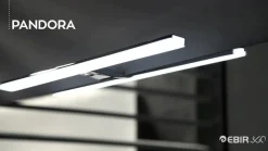 LED-spejlbelysning Pandora, krom, bredde 30,8 cm