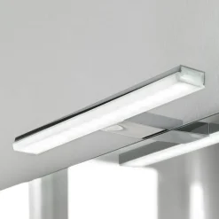 LED-spejlbelysning Pandora, krom, bredde 20,8 cm