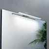 LED-spejlbelysning Triga IP44, krom, 40 cm, 3.000K