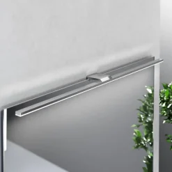 LED-spejlbelysning Triga IP44, krom, 80 cm, 3.000K