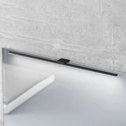 LED-spejlbelysning Triga IP44 sort 80 cm, 4.000K