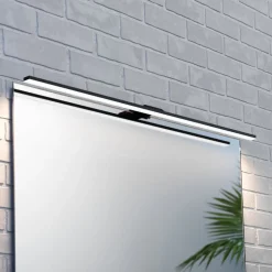 LED-spejlbelysning Triga IP44 sort 80 cm, 4.000K