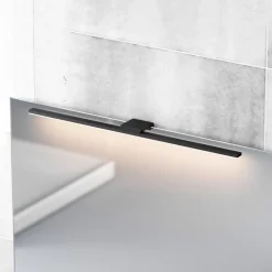 LED-spejlbelysning Triga IP44 sort 60 cm, 4.000K