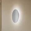 LED-spejl Ring M, Ø 29 cm, glas, varmhvid