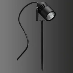 5018 LED-spotmedjordspyd, sort, IP65