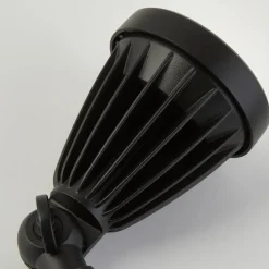 LED spot med jordspyd Spikey, sort, metal, 25 cm, IP54