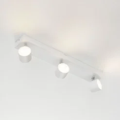 LED-spotten Star med tre lyskilder, WarmGlow, hvid