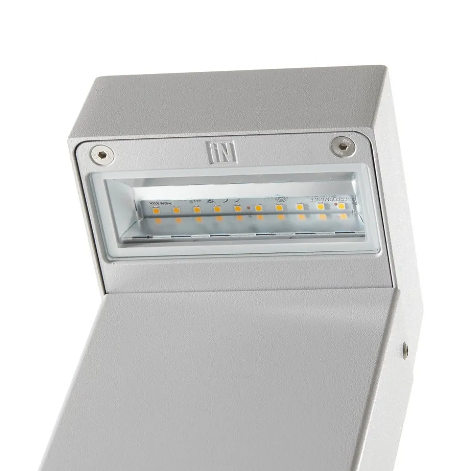 LED-stibelysning Mimik 10 Post 600 grå 3.000K