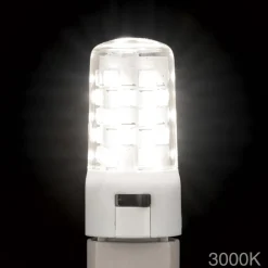 LED-stiftsokkelpære G9, 4 W, CCT, 370 lm, dæmpbar, transparent