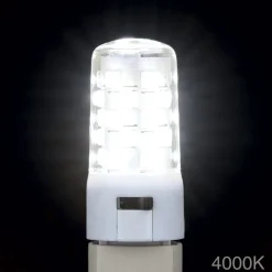 LED-stiftsokkelpære G9, 4 W, CCT, 370 lm, dæmpbar, transparent
