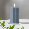 LED-strip blå 15 cm ægte voks batteridrevet