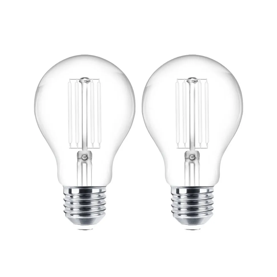 LED-trådpære E27 sæt med 2 stk. 4W 470 lm klar 2.700K