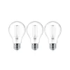 LED-trådpære E27 sæt med 3 stk. 4W 470 lm klar 2.700K