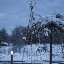 LED udendørs dekoration Lystræ, LED'er delvist blinkende