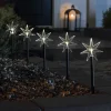 LED udendørs dekorationsstjerne, 5-lys, med jordspyd
