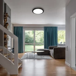 LED udendørs loftlampe 3766015, IP44, sort