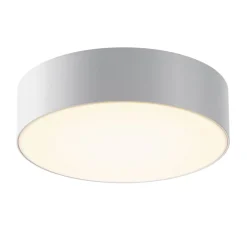 LED udendørs loftlampe Zon, hvid, Ø 22 cm, 3.000 K, metal