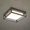 LED udendørs loftslampe Witham IP54, CCT, antracit