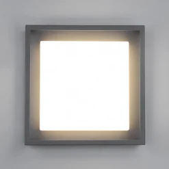 LED udendørs loftslampe Witham IP54, CCT, antracit