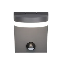 LED udendørs væglampe Adour, antracit, sensor, kipbar, CCT