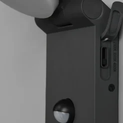 LED udendørs væglampe Adour, antracit, sensor, kipbar, CCT
