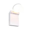 LED udendørs væglampe Adour, mat hvid, kipbar, CCT, IP44