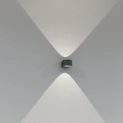 LED udendørs væglampe CMD 9029 med glaslinser
