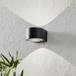 LED udendørs væglampe CMD 9029 med glaslinser