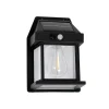 LED-udendørs væglampe Filo, plast, sort, IP44
