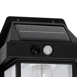 LED-udendørs væglampe Filo, plast, sort, IP44