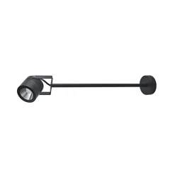 LED udendørs vægspot 5012, sort, aluminium, glas, 68 cm