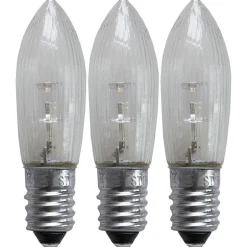 LED udskiftningslampe E10 0,2W 2.100K 3-pak