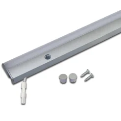 LED-underskabsbelysning ModuLite F, aluminium, 120 cm, 3.000 K aluminium