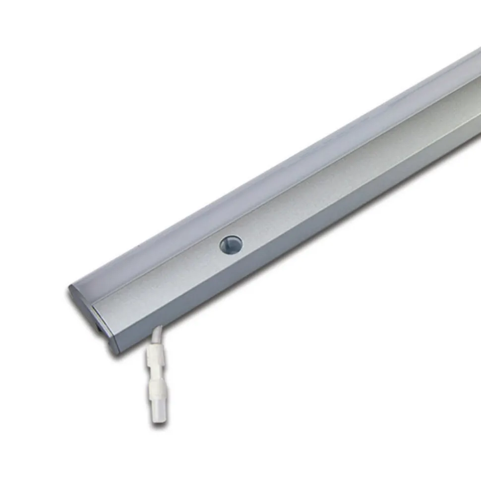LED-underskabsbelysning ModuLite F, aluminium, 45 cm, 4.000 K, aluminium