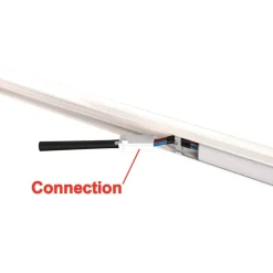 LED underskabslampe Hebe, hvid, længde 57 cm