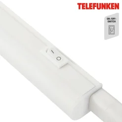 LED underskabslampe Hephaistos, hvid, længde 31 cm