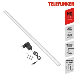 LED-underskabslampe Zeus, længde 87 cm
