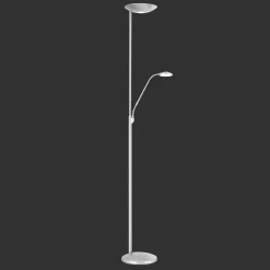 LED-uplight Cobra med læselampe i nikkel