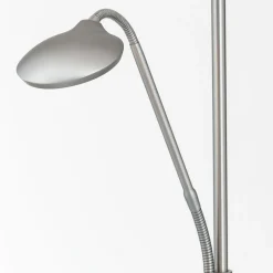 LED-uplight Cobra med læselampe i nikkel