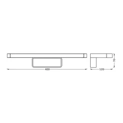LEDVANCE Bathroom Mirror LED-væglampe, krom