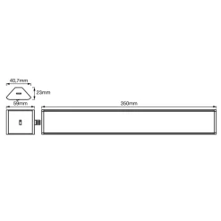 LEDVANCE Cabinet Corner underskabslampe 35cm 2 enheder