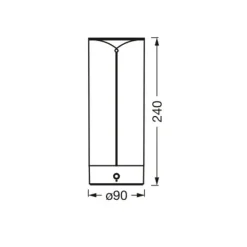Ledvance Decor Filament LED-bordlampe batteri 24cm