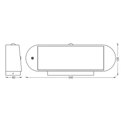 LEDVANCE Endura Style Solar Oval væglampe 3.000 K