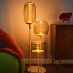 LEDVANCE gulvlampe Decor Stick 3-lys. Højde 78 cm, beige