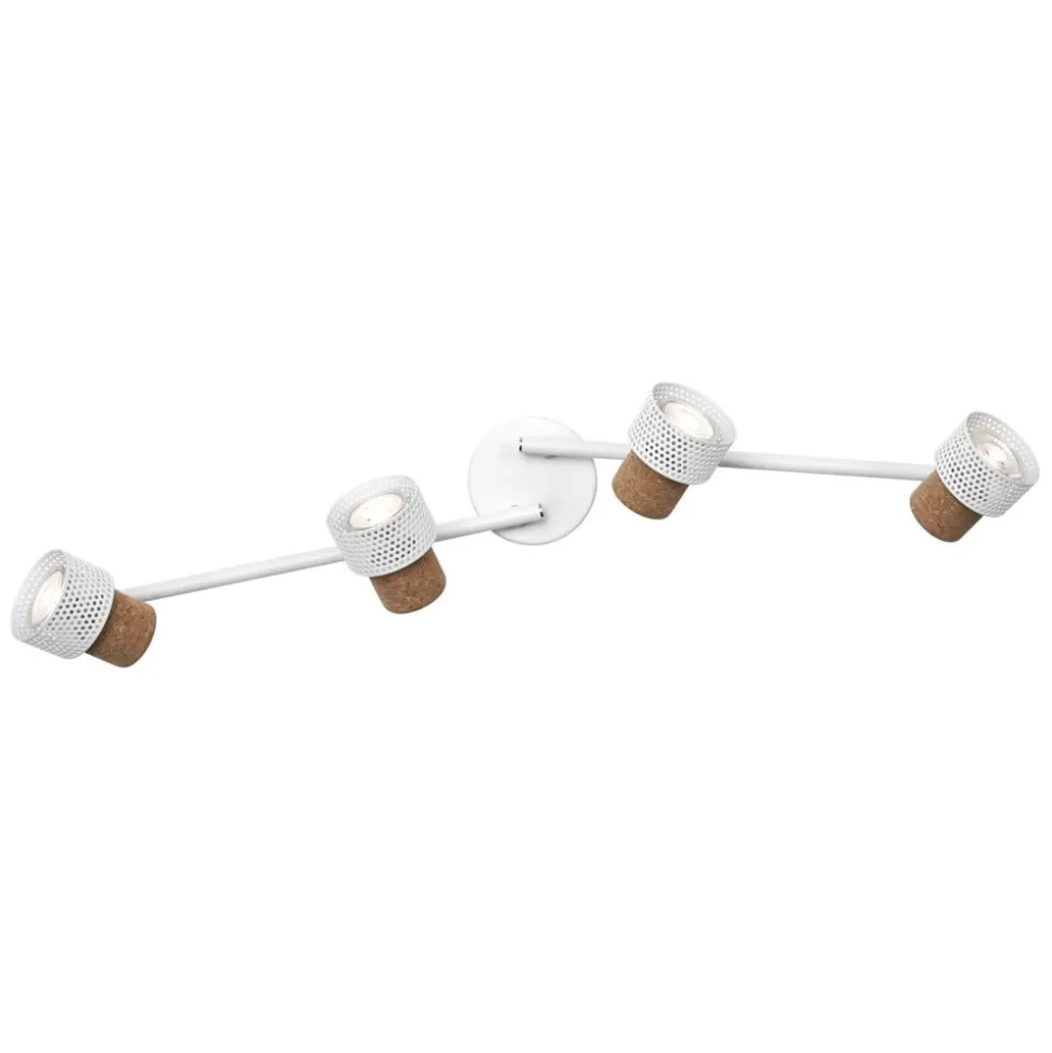 LEDVANCE LED loftspot Cork, GU10, 4-lys, dæmpbar, hvid